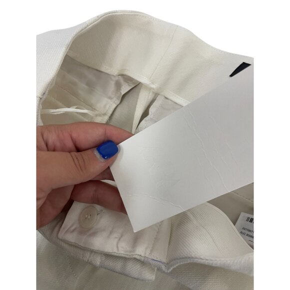 Zara Womens Pants Trousers Small White Pleated Wide Leg Linen Blend 2927/586 NWT - Picture 5 of 15
